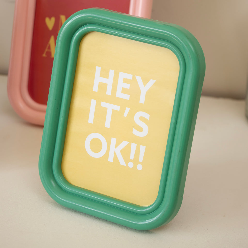 Set Of 4 Colourful Rectangle Photo Frames