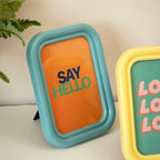 Set Of 4 Colourful Rectangle Photo Frames