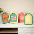Set Of 4 Colourful Arch Photo Frames