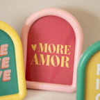 Set Of 4 Colourful Arch Photo Frames