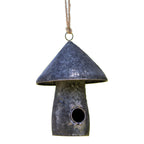 Hanging Galvanised Mushroom Bird House