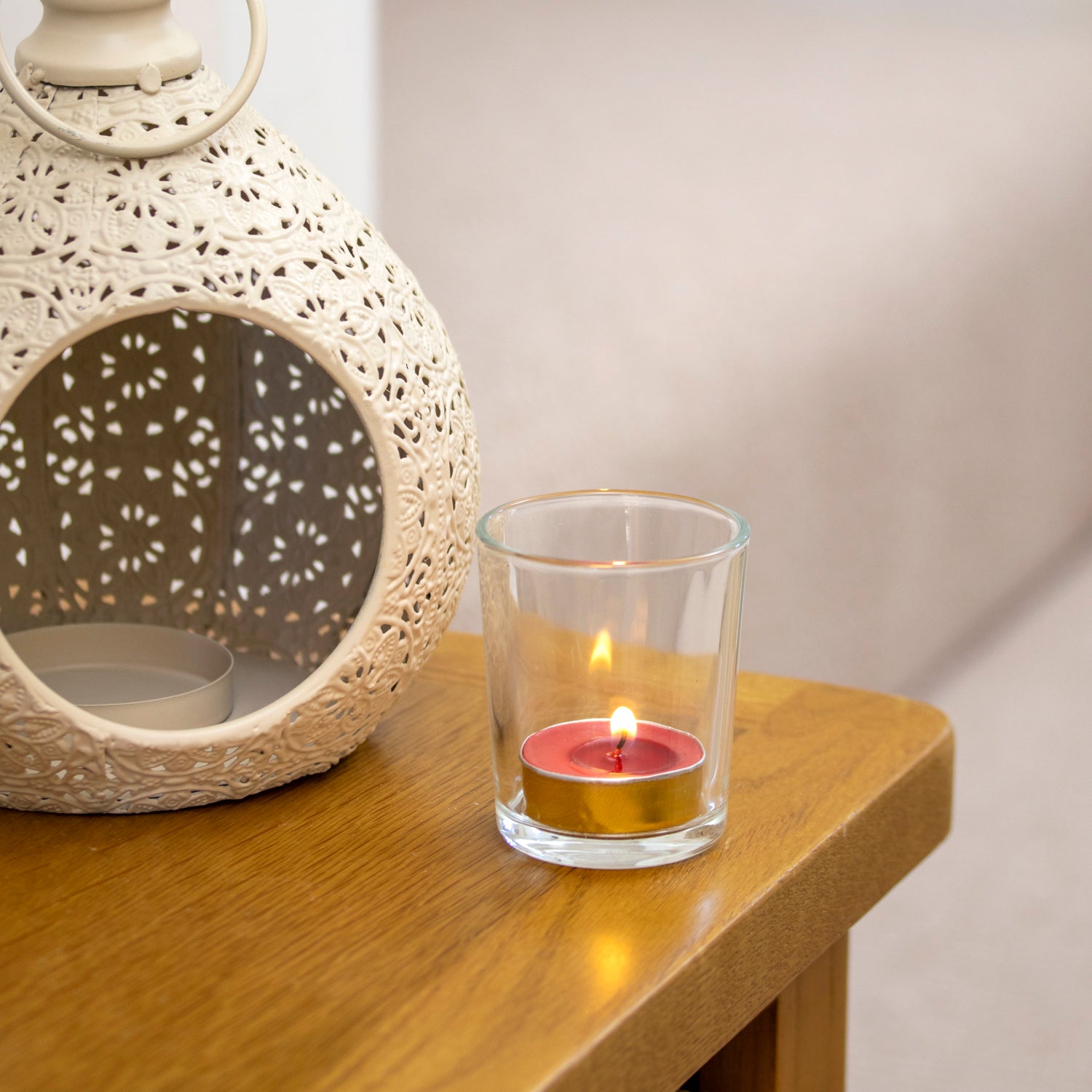 White Moroccan Teardrop Lantern