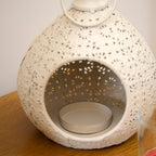 White Moroccan Teardrop Lantern