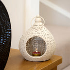 White Moroccan Teardrop Lantern