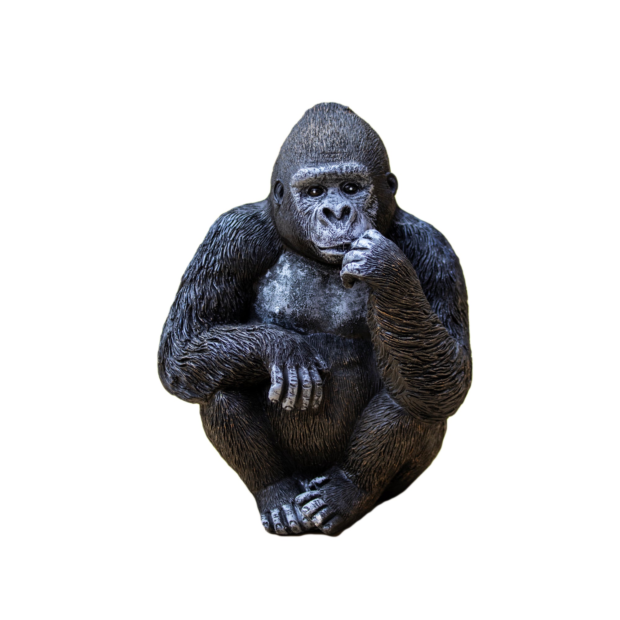 Black Gorilla Garden Statue