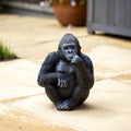 Black Gorilla Garden Statue