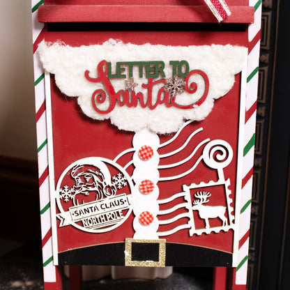 Red Letter To Santa Christmas Post Box