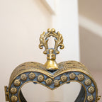 Small Antique Gold Love Heart Candle Lantern