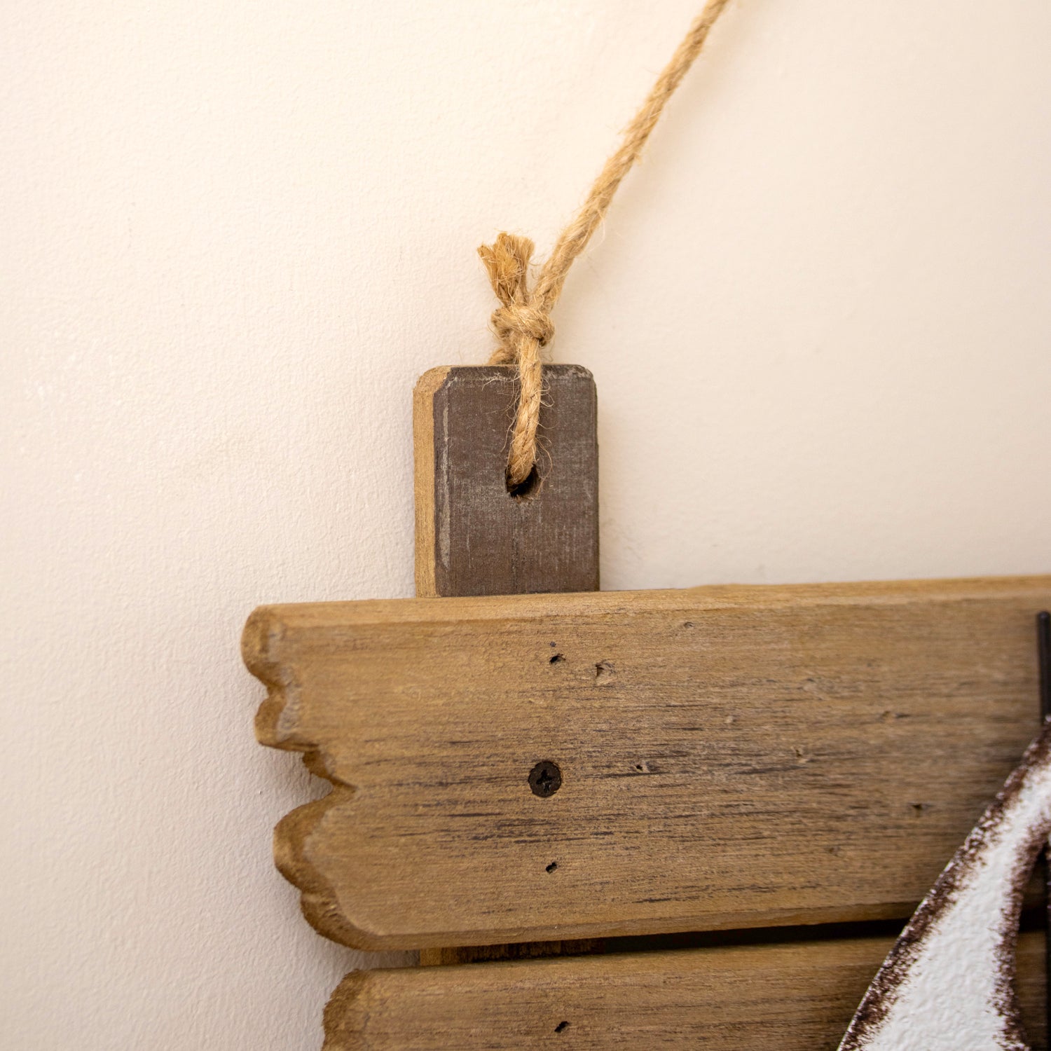 Rustic Coastal Sailboat Wall Plaque