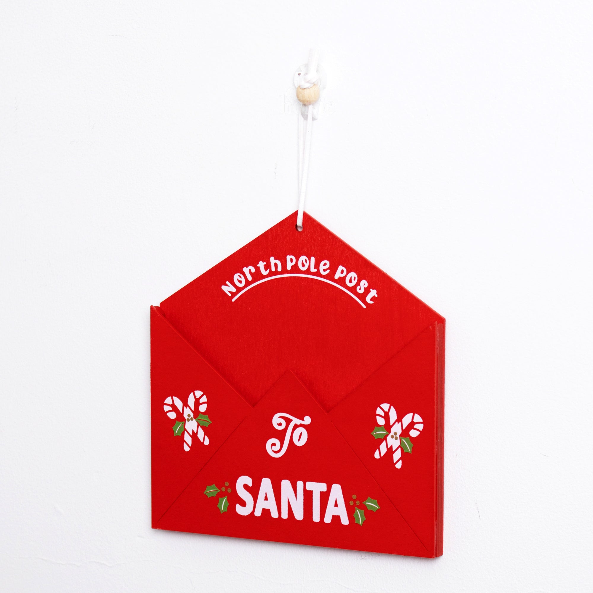 Red North Pole Post To Santa Envelope Holder