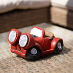 Solar Light Up Red Car Garden Ornament