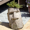 Stone Effect Easter Island Head Planter