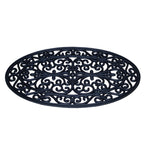 Oval Scroll Rubber Doormat