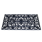 Large Rectangle Scroll Rubber Doormat