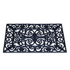 Small Rectangle Scroll Rubber Doormat