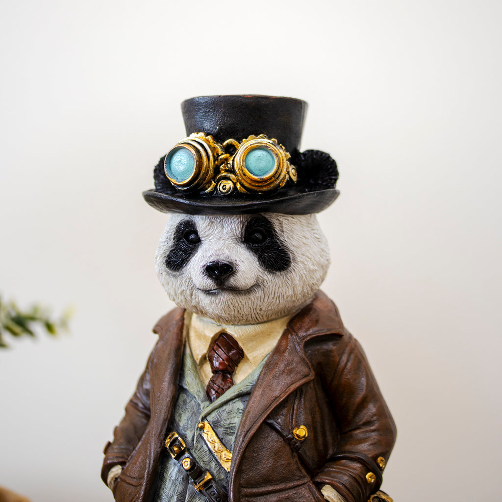 Steampunk Gentleman Panda Ornament