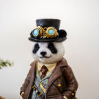 Steampunk Gentleman Panda Ornament