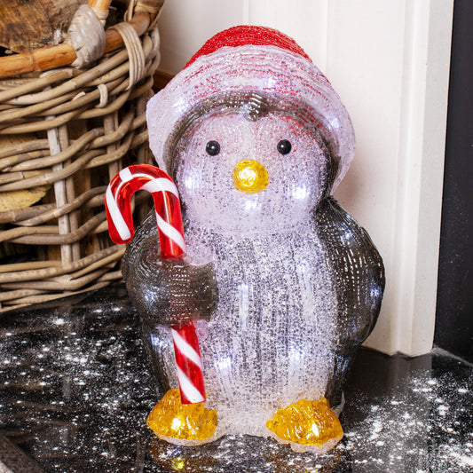 Acrylic Light Up Penguin Figure