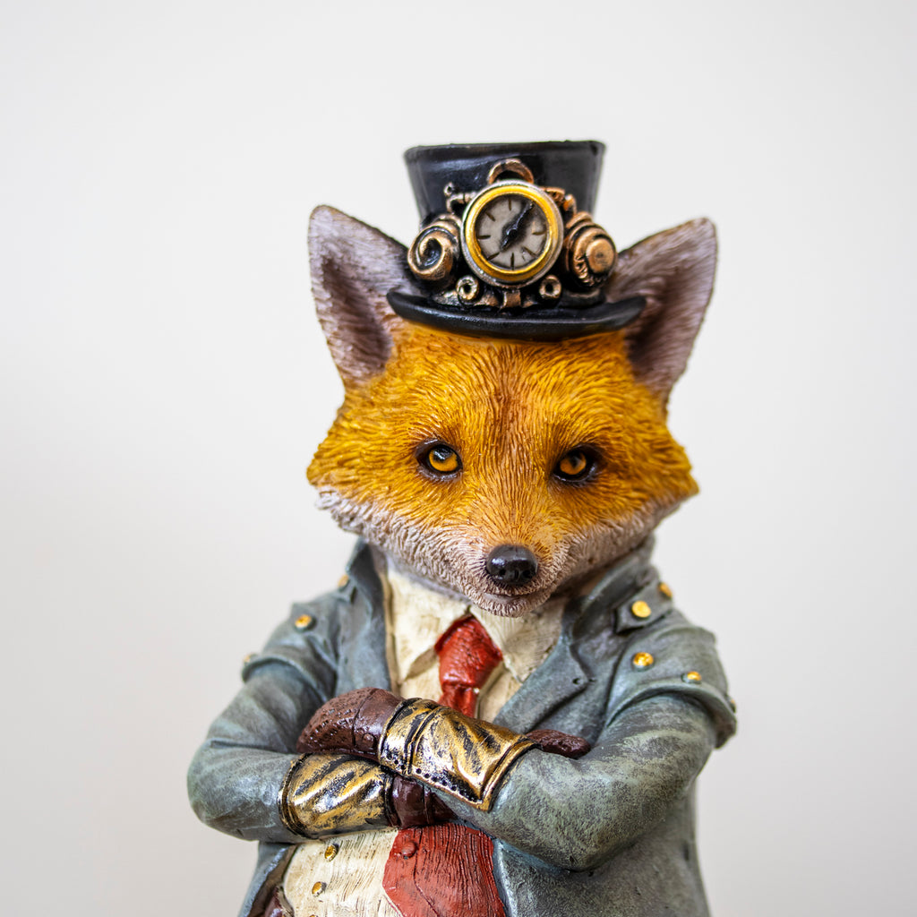 Steampunk Gentleman Fox Ornament