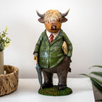 Gentleman Highland Cow Ornament