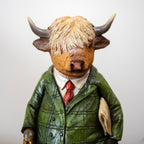 Gentleman Highland Cow Ornament