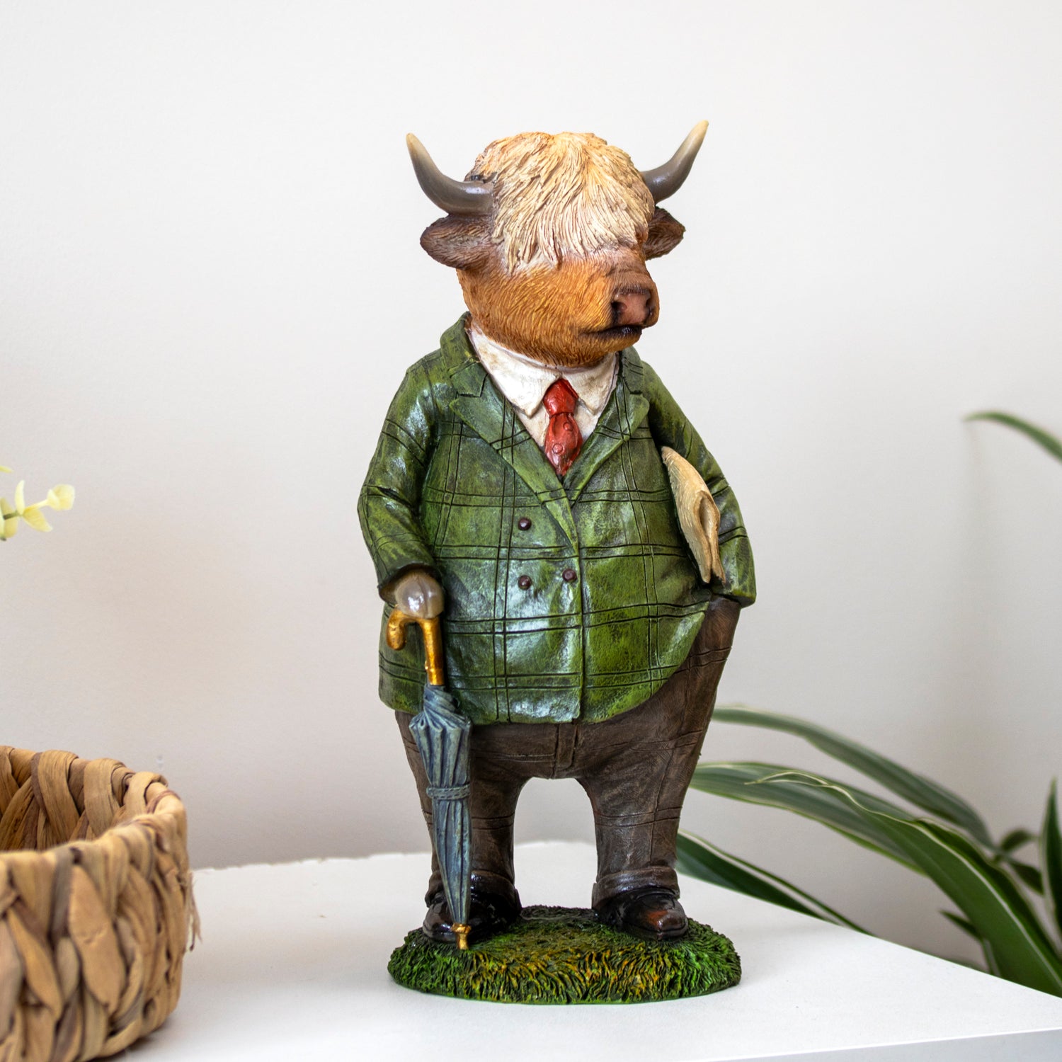 Gentleman Highland Cow Ornament