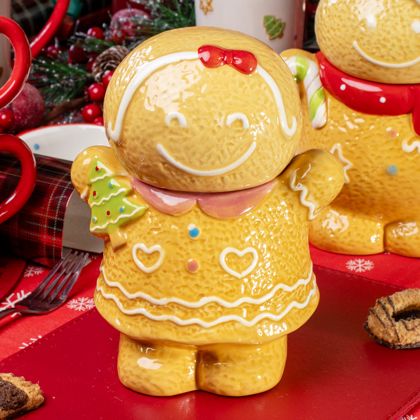 Ceramic Gingerbread Girl Cookie Jar