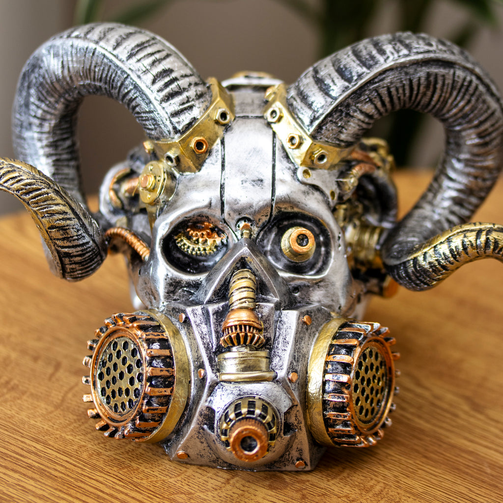 Steampunk Ram Skull Ornament