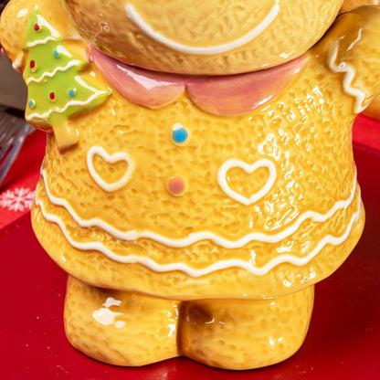 Ceramic Gingerbread Girl Cookie Jar