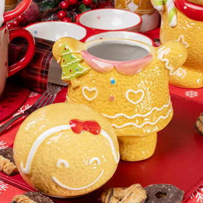 Ceramic Gingerbread Girl Cookie Jar