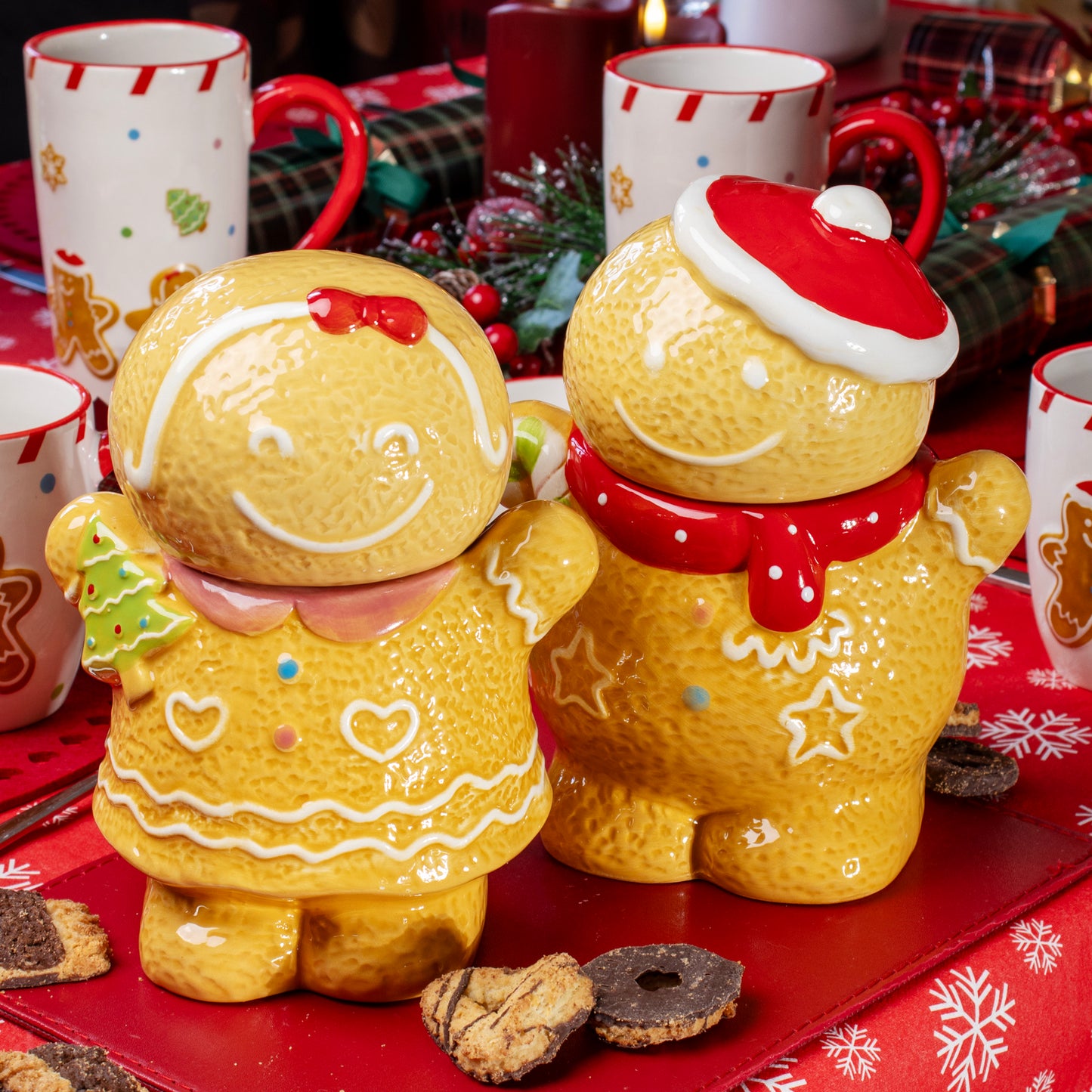 Ceramic Gingerbread Girl Cookie Jar