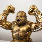 Steampunk Roaring Gorilla Ornament