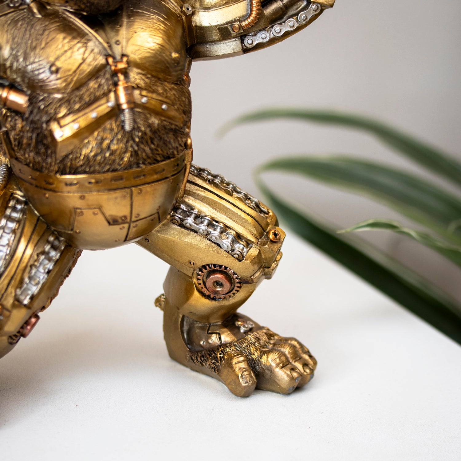 Steampunk Roaring Gorilla Ornament