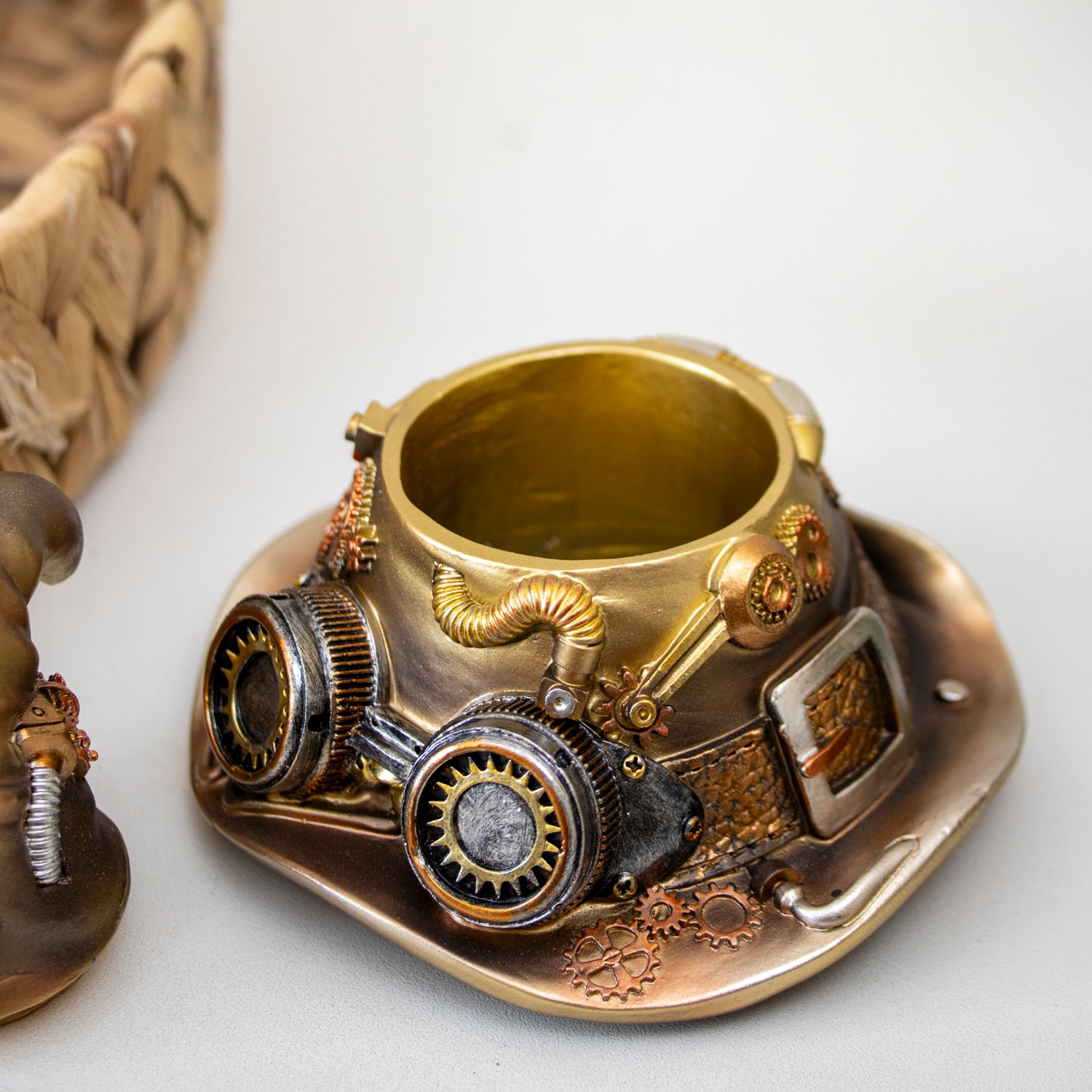Steampunk Wizard Hat Trinket Pot Ornament