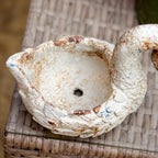 Distressed Swan Planter