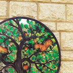 Squirrels In Acorn Tree Mirrored Wall Art