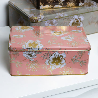 Floral Shimmer Nesting Cake Tins Set Of 3