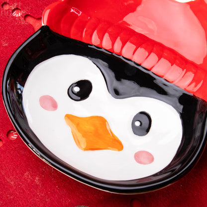 Penguin Christmas Serving Plate