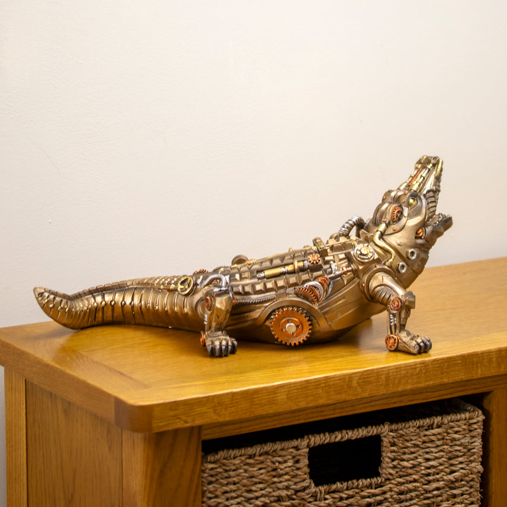 Steampunk Mechanical Crocodile Ornament