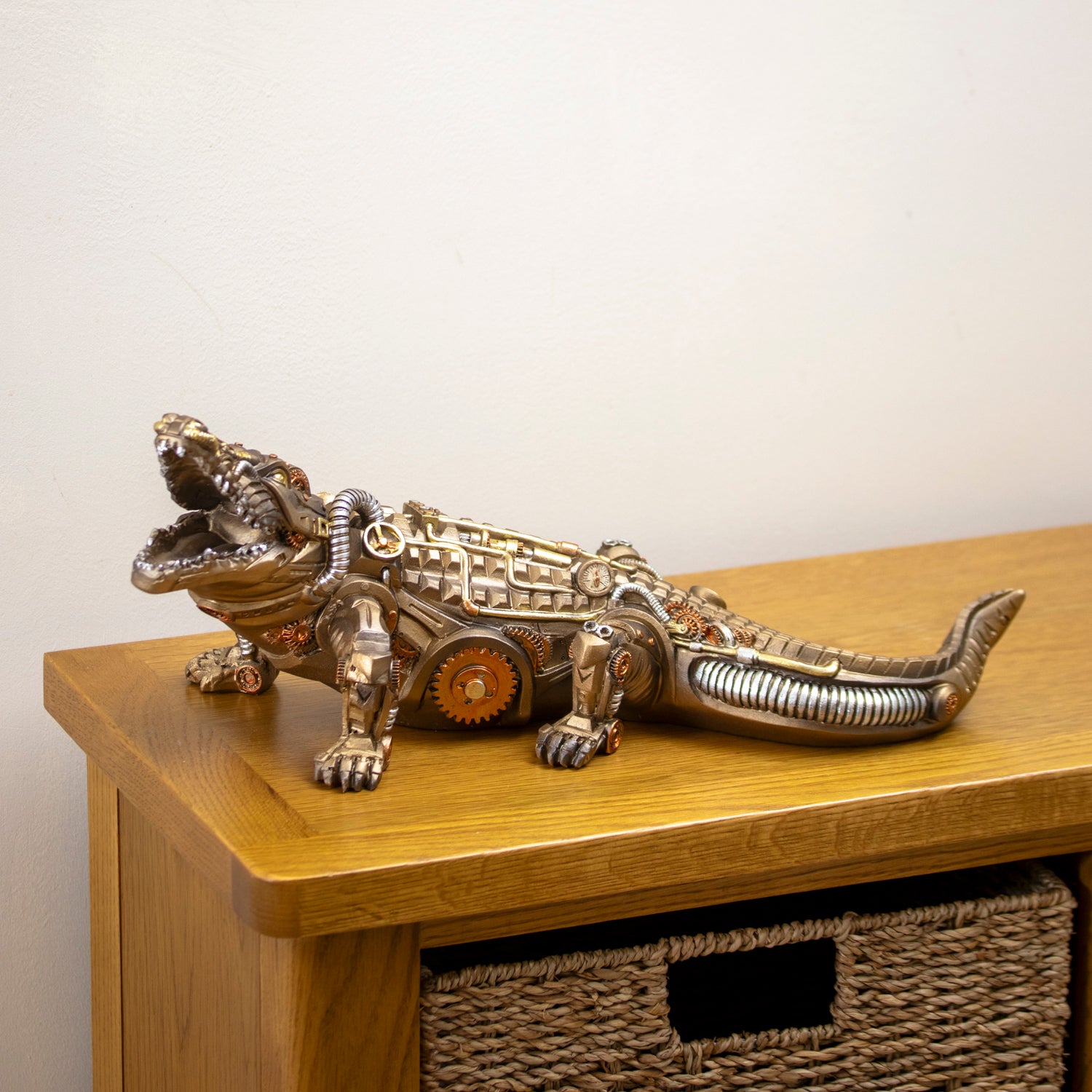 Steampunk Mechanical Crocodile Ornament