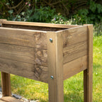Brown Wood Raised Garden Bed Planter