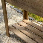 Brown Wood Raised Garden Bed Planter
