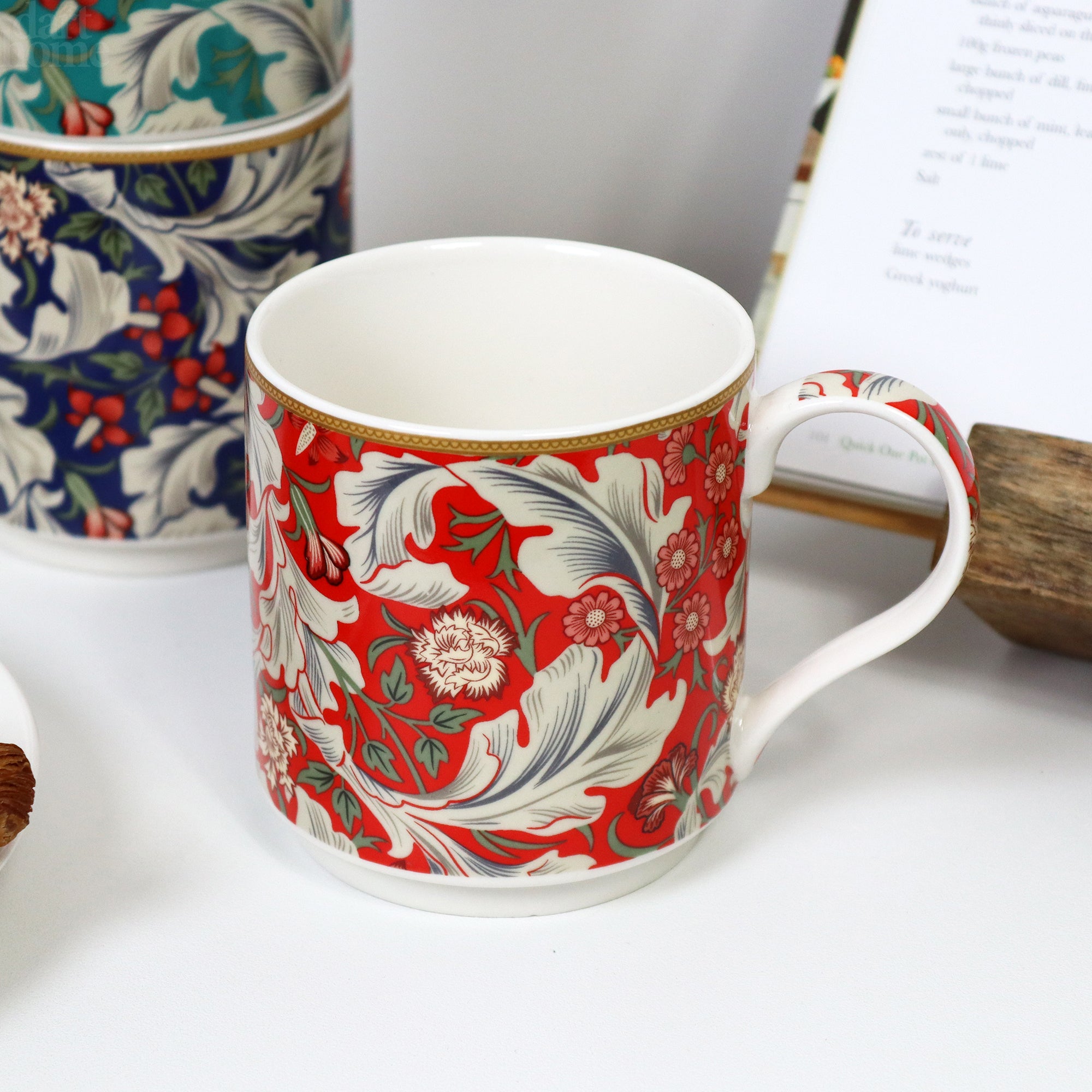 William Morris Tapestry Stacking Mugs Set Of 4