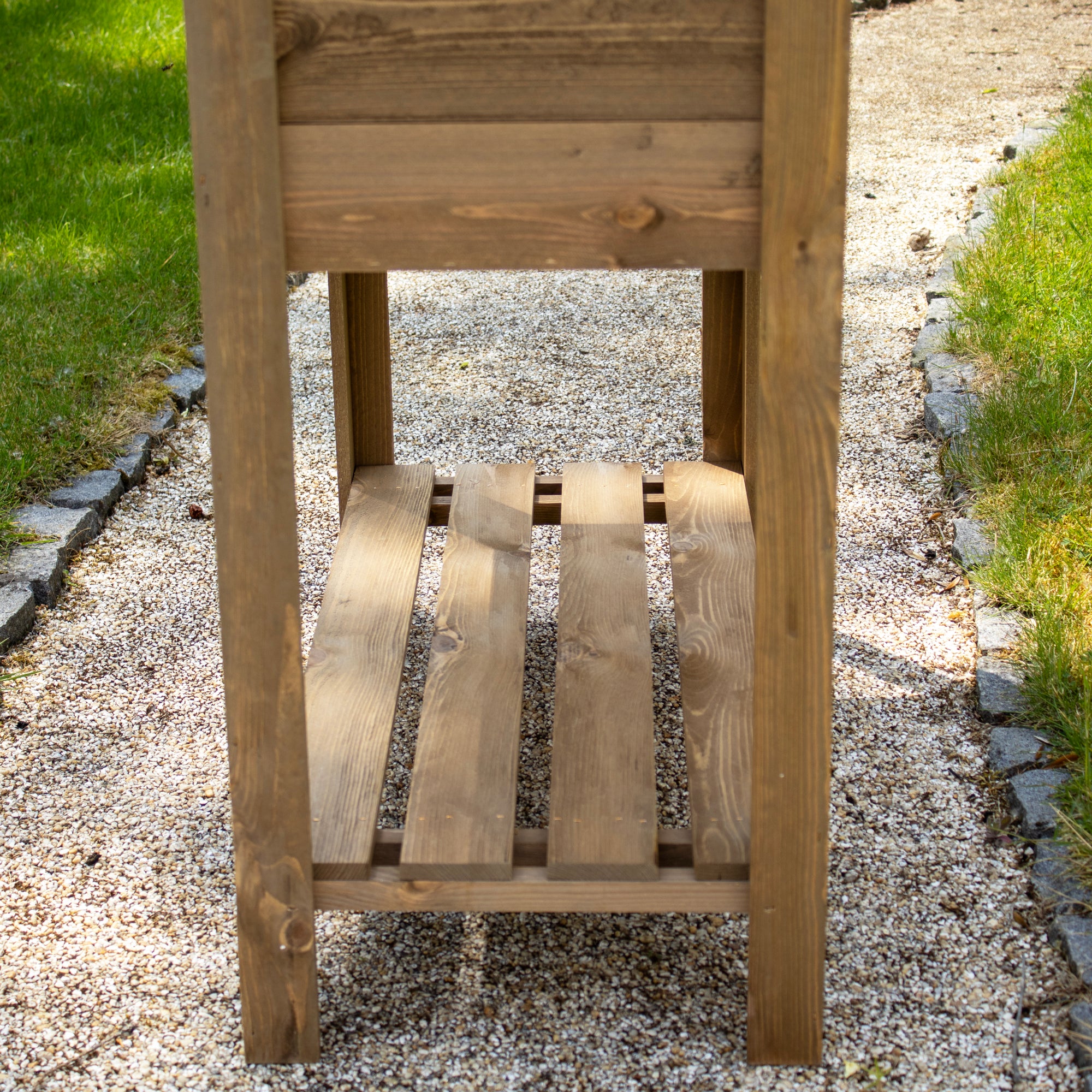 Brown Wood Raised Garden Bed Planter