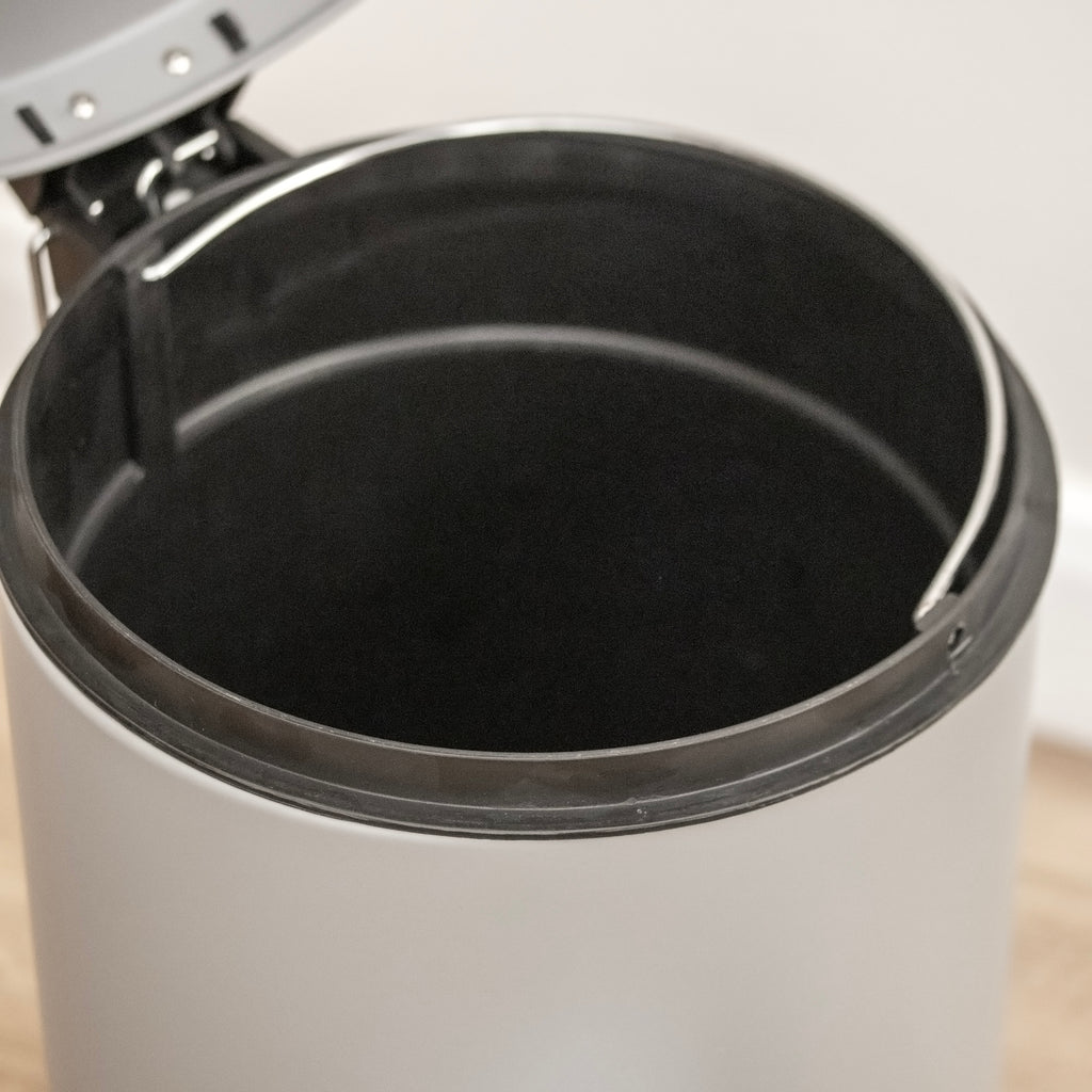 Matt Grey 12 Litre Pedal Bin