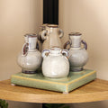 Speckle Ceramic 5 Stem Urn Vase