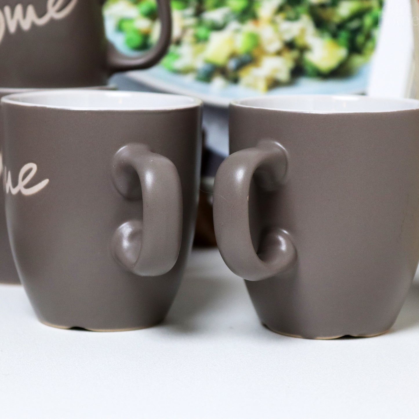Dark Grey Hearty Home Espresso Cups Set Of 4