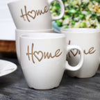 White Hearty Home Espresso Cups Set Of 4