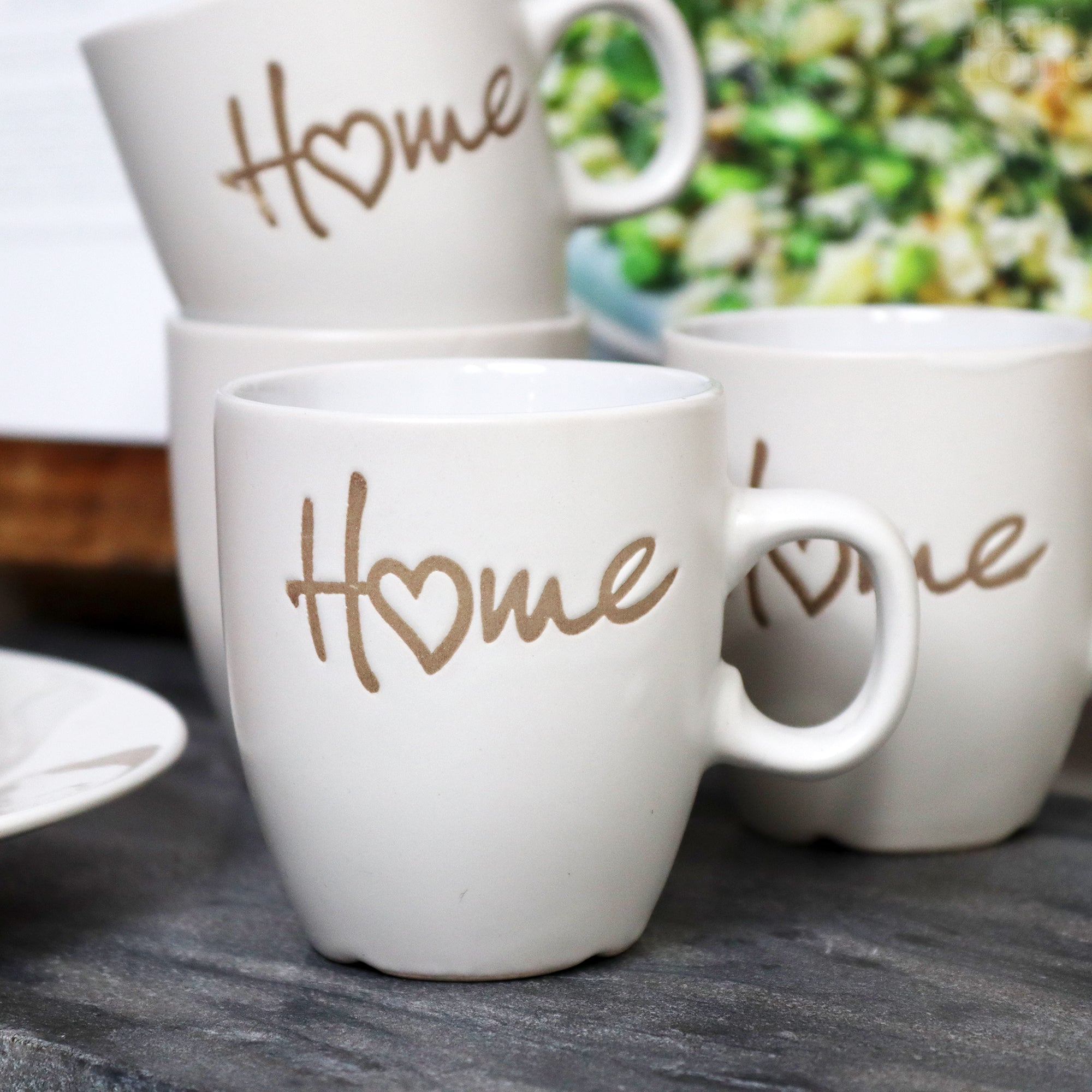 White Hearty Home Espresso Cups Set Of 4