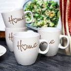 White Hearty Home Espresso Cups Set Of 4